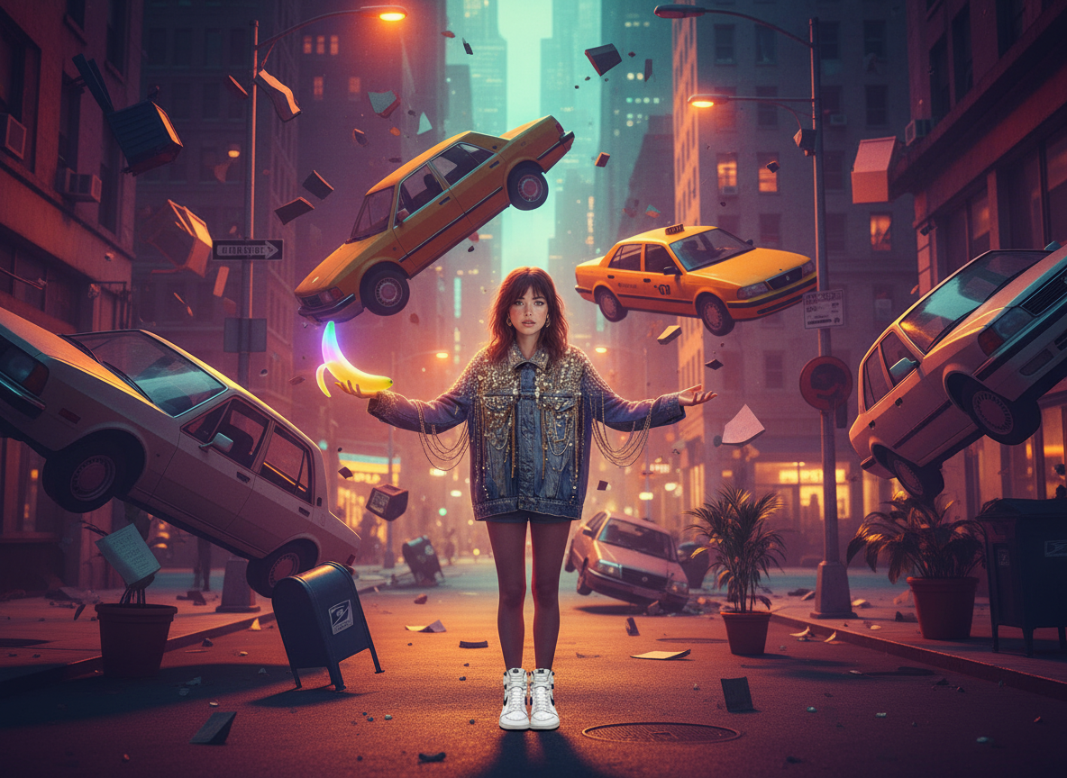 Gravity scene video concept template